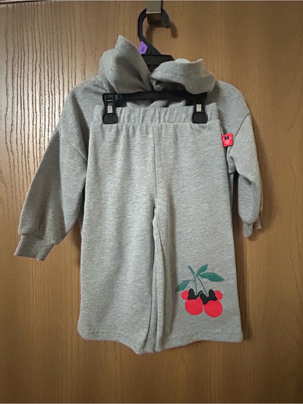 Minnie Mouse Toddler Girls' Graphic Hoodie and Sweatpants Set, 12M - Picture 2 of 2